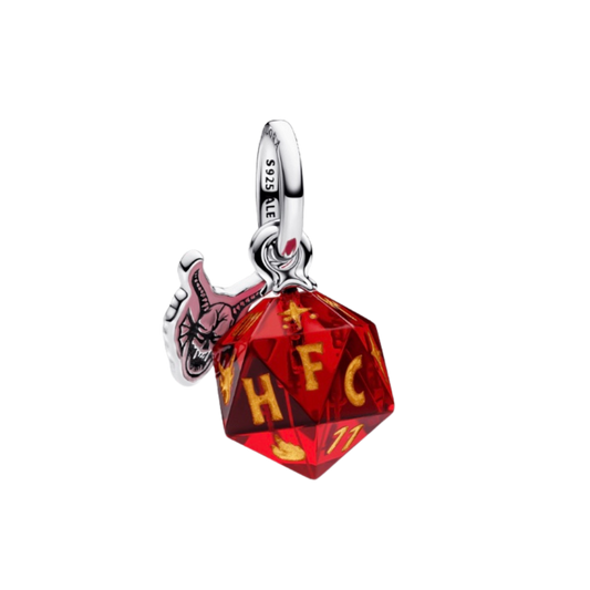 Charm Colgante Dado Club del Fuego Infernal de Stranger Things