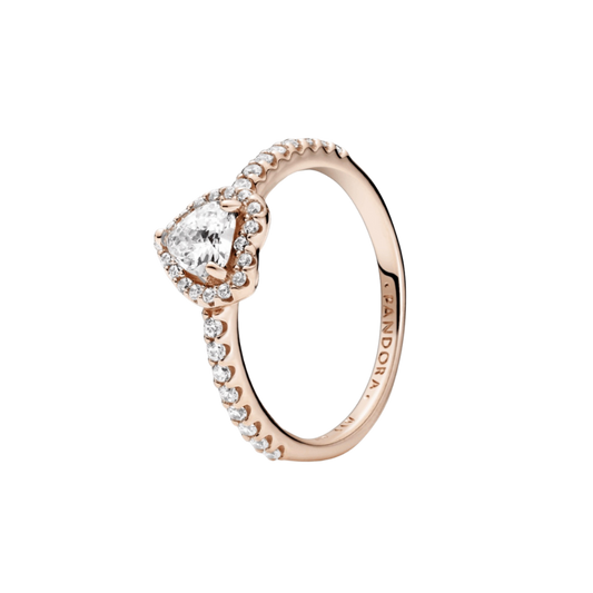 Anillo corazón dorado
