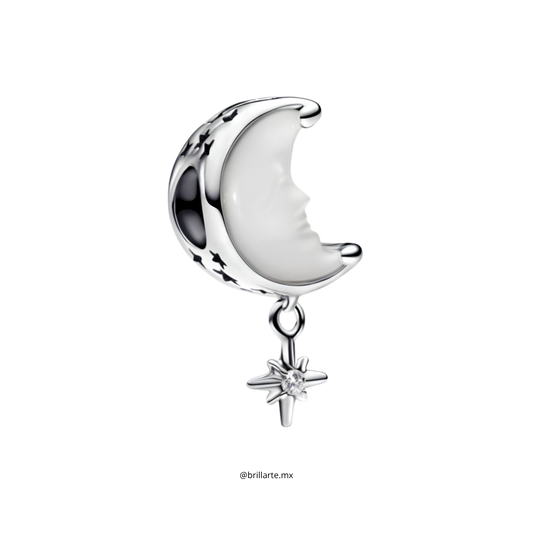 Charm Luna y estrella polar