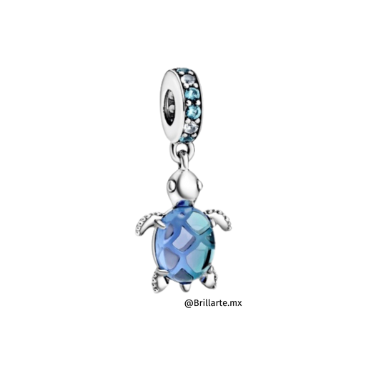 Charm tortuga azul