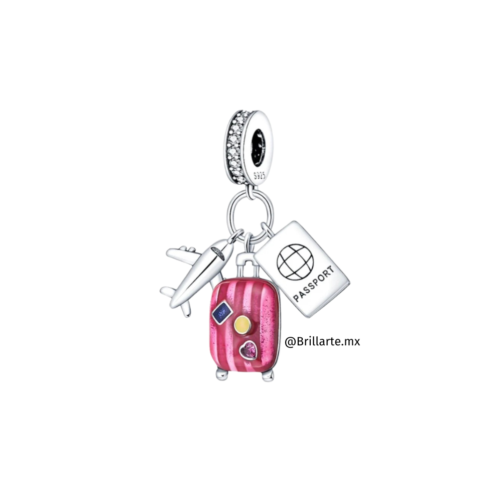 Charm turismo maleta rosa