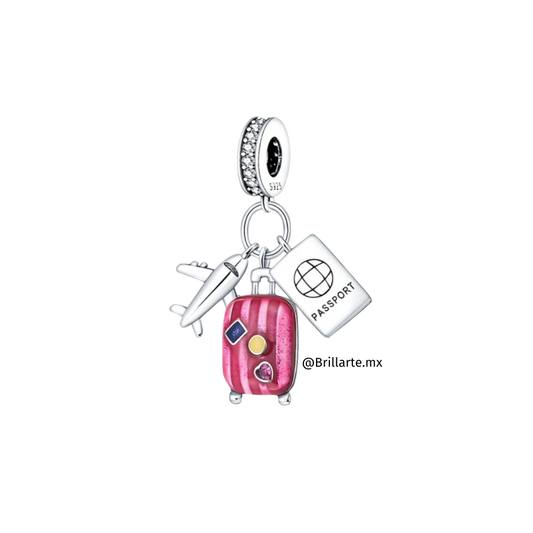 Charm turismo maleta rosa