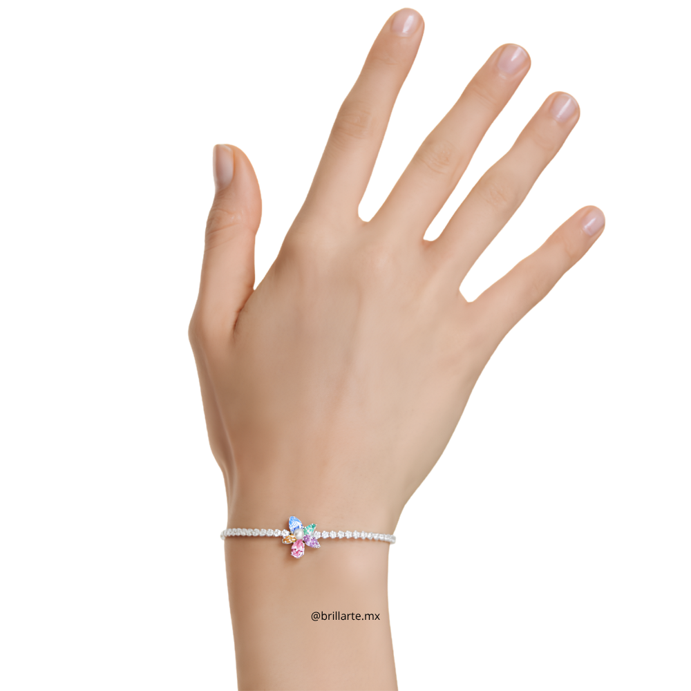 Pulsera Ariana Grande x Swarovski flor Lila