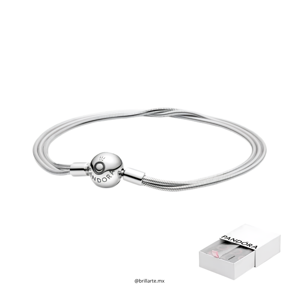 Brazalete multi cadena con logo
