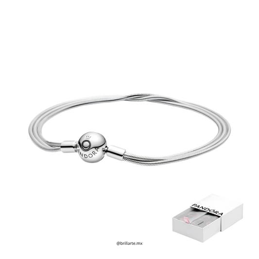 Brazalete multi cadena con logo