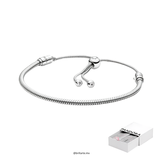Brazalete broche deslizante bolita con logo