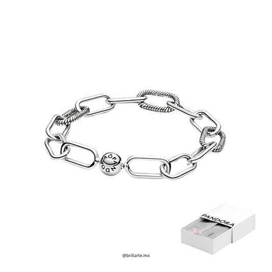 Brazalete eslabones con logo