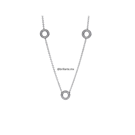 Collar círculos de pavé