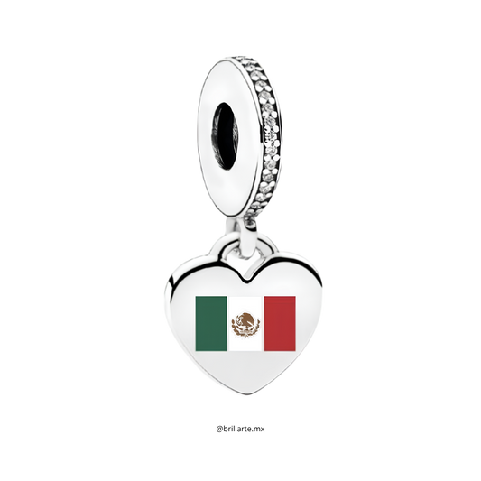 Charm Colgante Bandera de México.