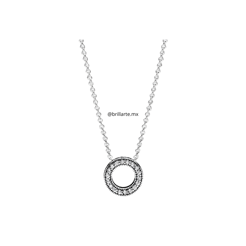 Collar collier círculo de pavé