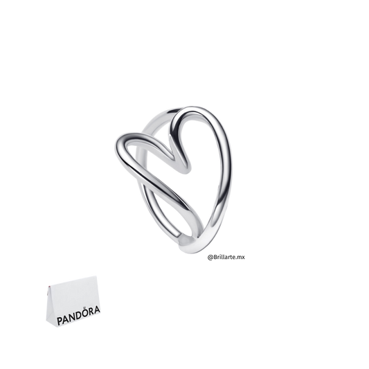 Anillo corazón forma orgánica