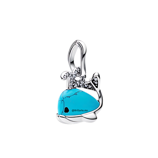 Charm ballena turqueza