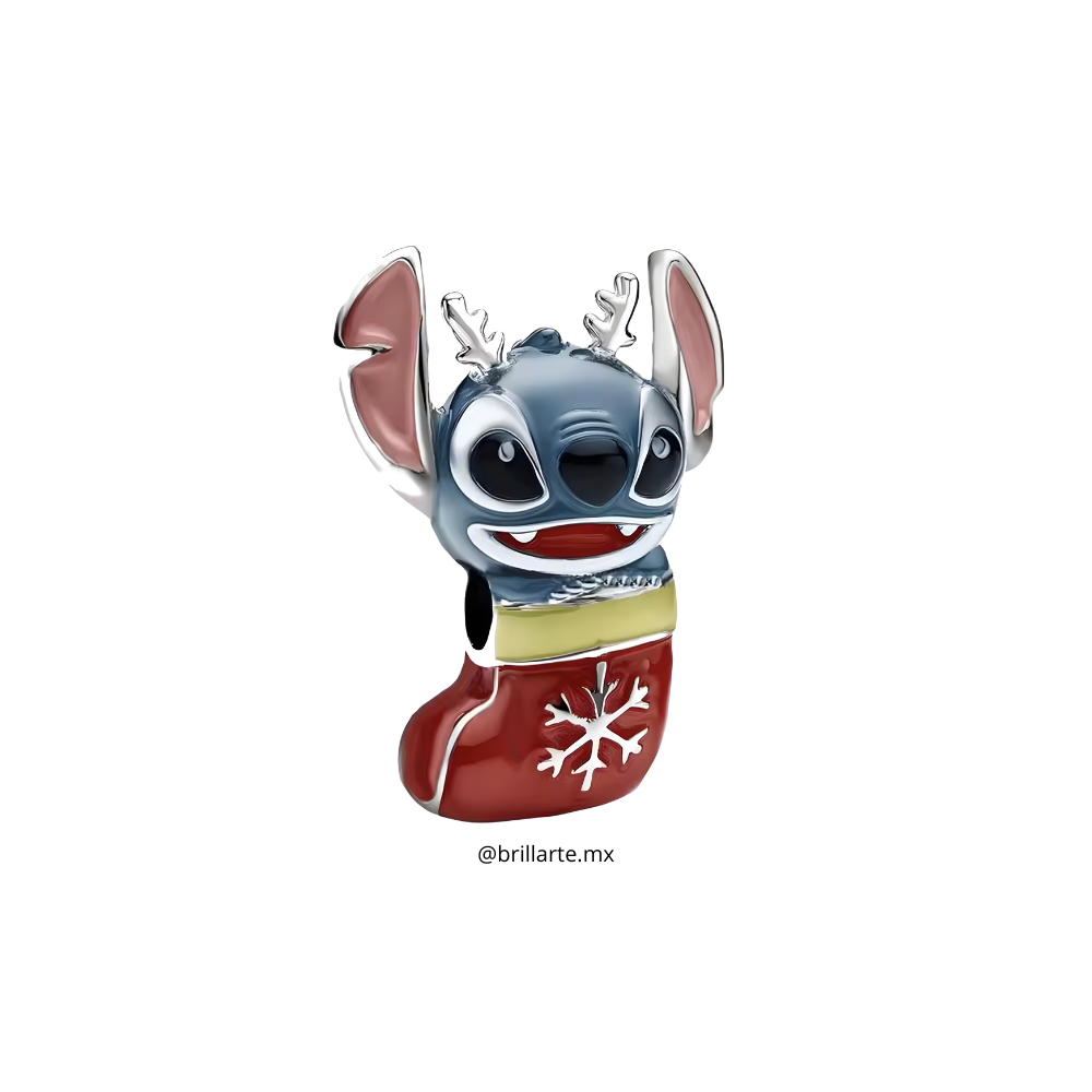 Charm stitch bota navideña