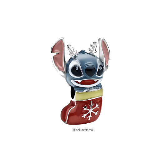 Charm stitch bota navideña