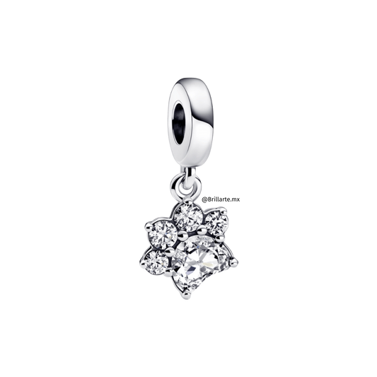 Charm colgante huella perro