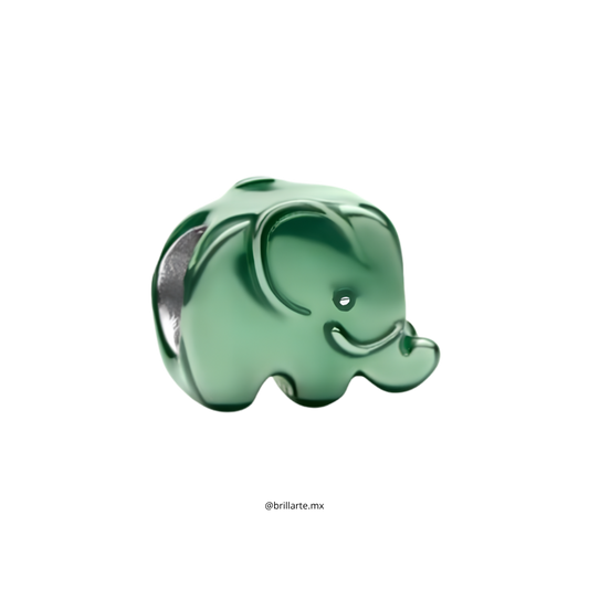 Charm elefante verde