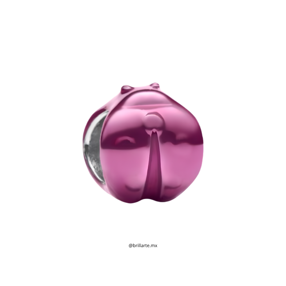 Charm mariquita rosa
