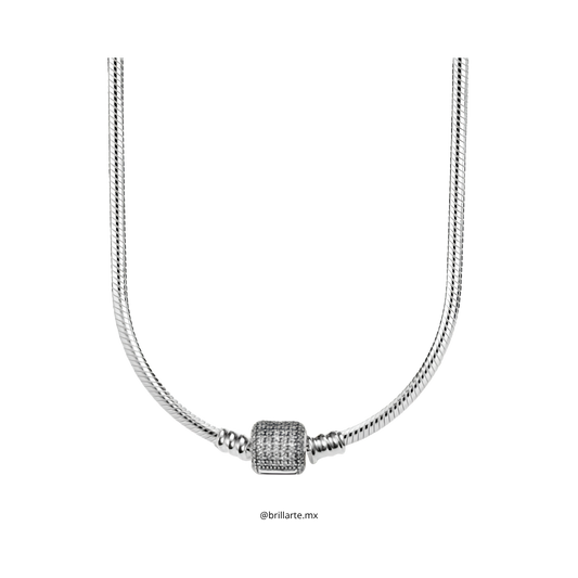 Collar para charms broche moments brillante