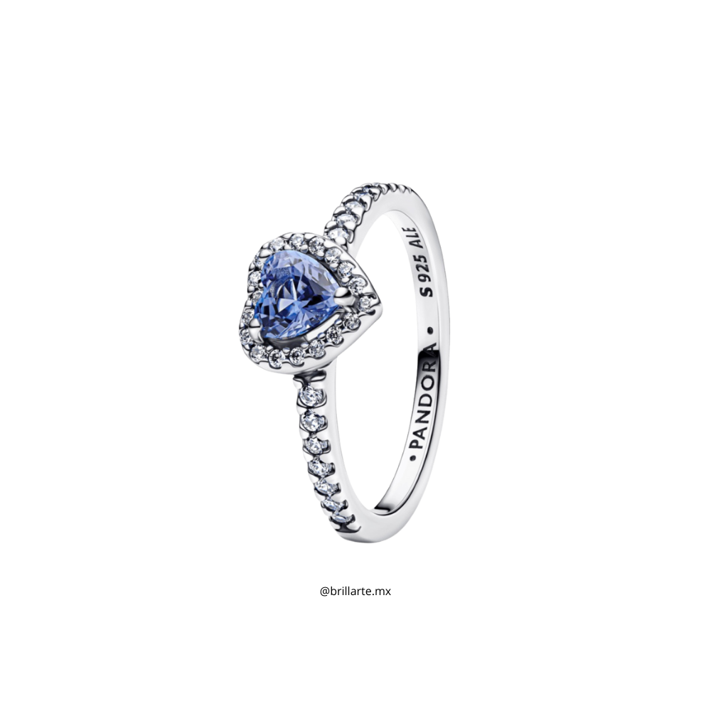 Anillo corazón azul