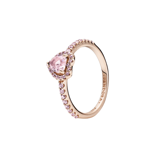 Anillo corazón rose gold