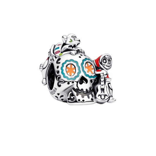 Charm calavera de Miguel y Dante de Coco de Disney Pixar