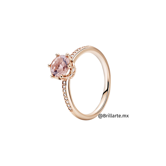 Anillo corona rose gold