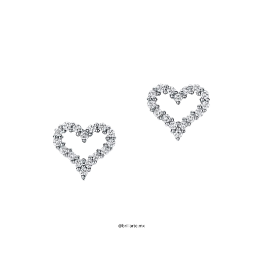 Aretes estilo corazón