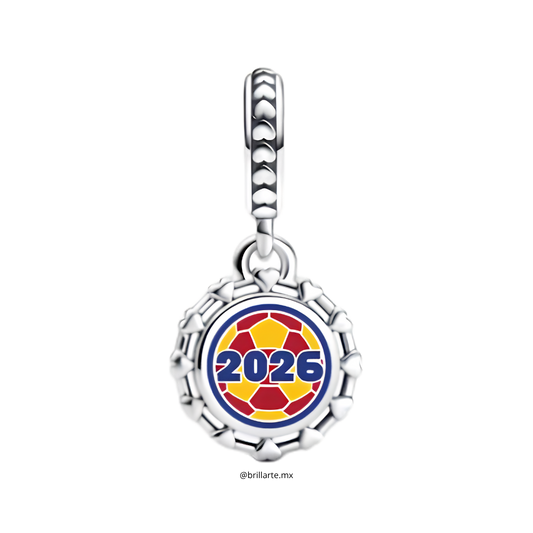 Charm Grabado Balón fútbol Colombia 2026