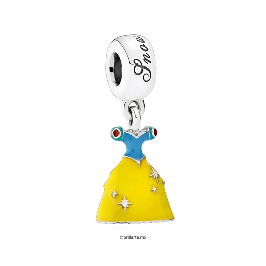 Charm vestido Blanca Nieves