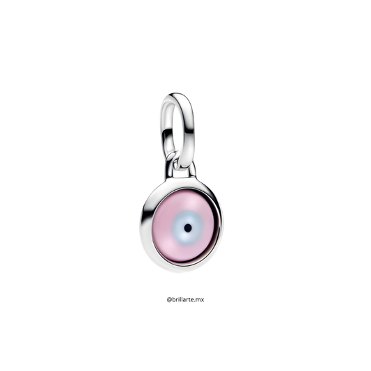 Charm colgante ojo turco rosa