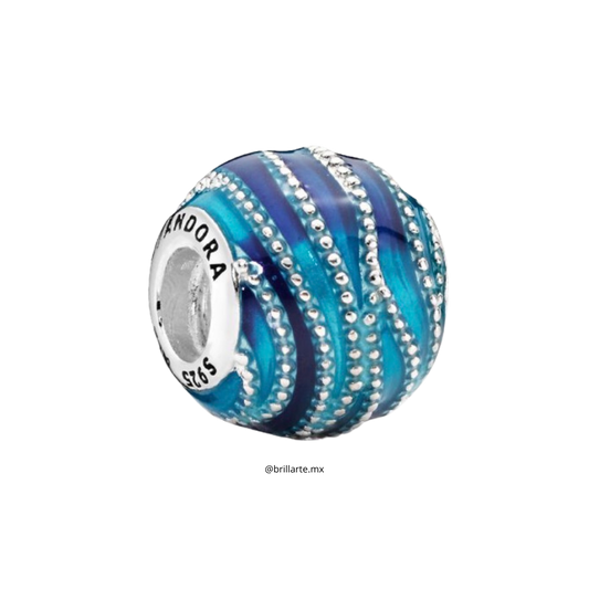 Charm redondo azul