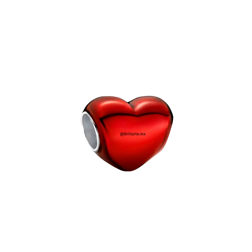 Charm corazón rojo