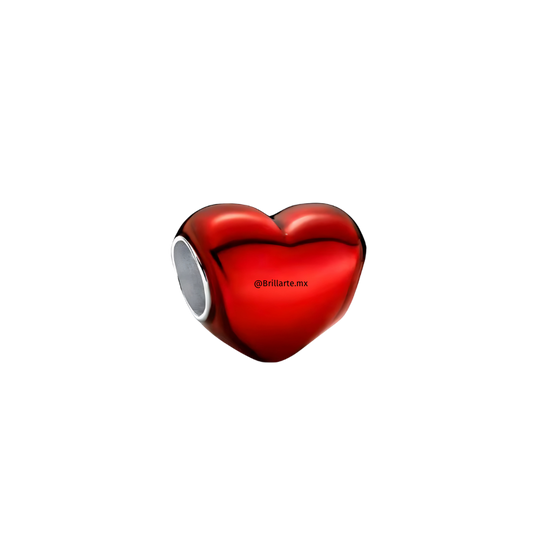 Charm corazón rojo