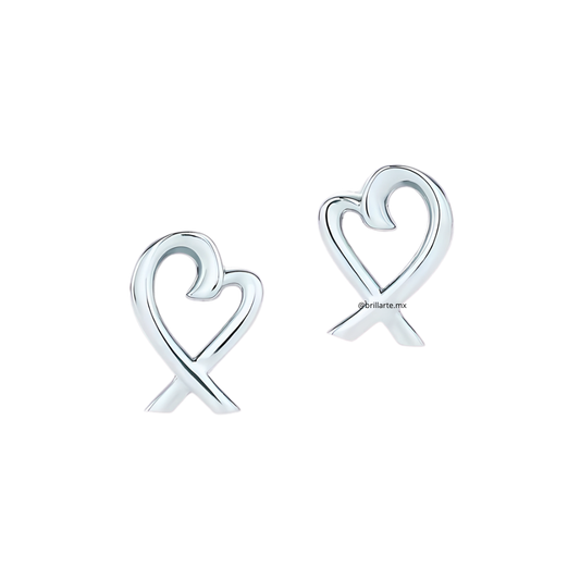 Aretes loving heart