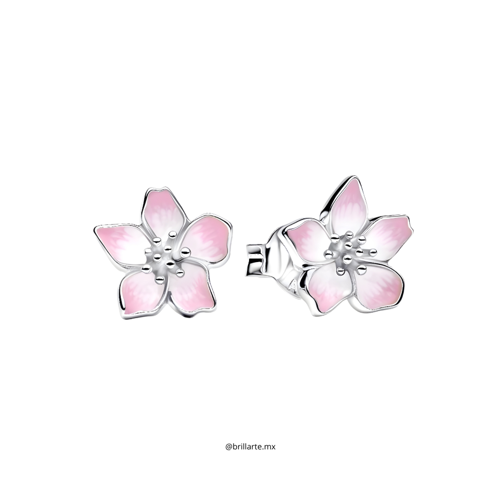 Aretes flor de cerezo