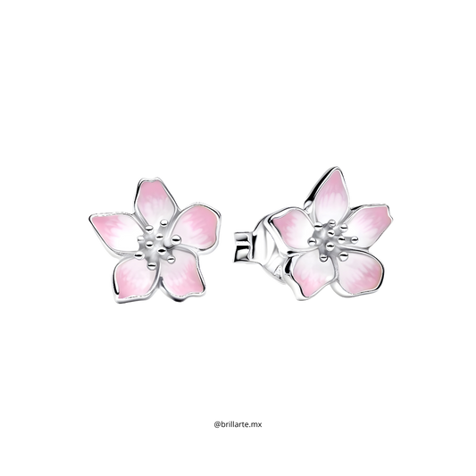 Aretes flor de cerezo