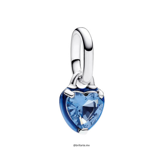 Charm corazón azul me