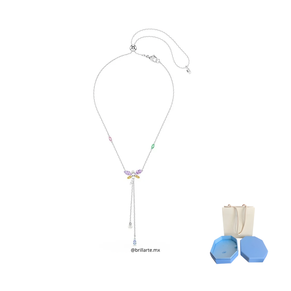 Collar en Y Ariana Grande x Swarovski libélula lila