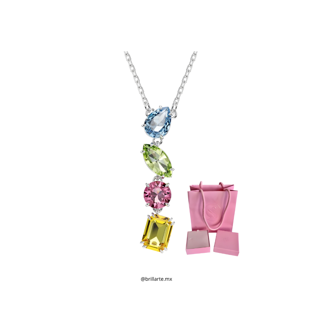 Collar Swarovski gemas mixtas