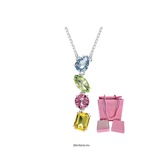 Collar Swarovski gemas mixtas