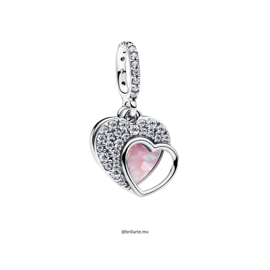 Charm colgante doble hermosa mamá
