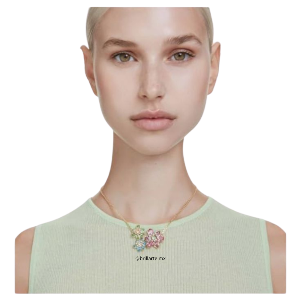 Collar Swarovski varias flores