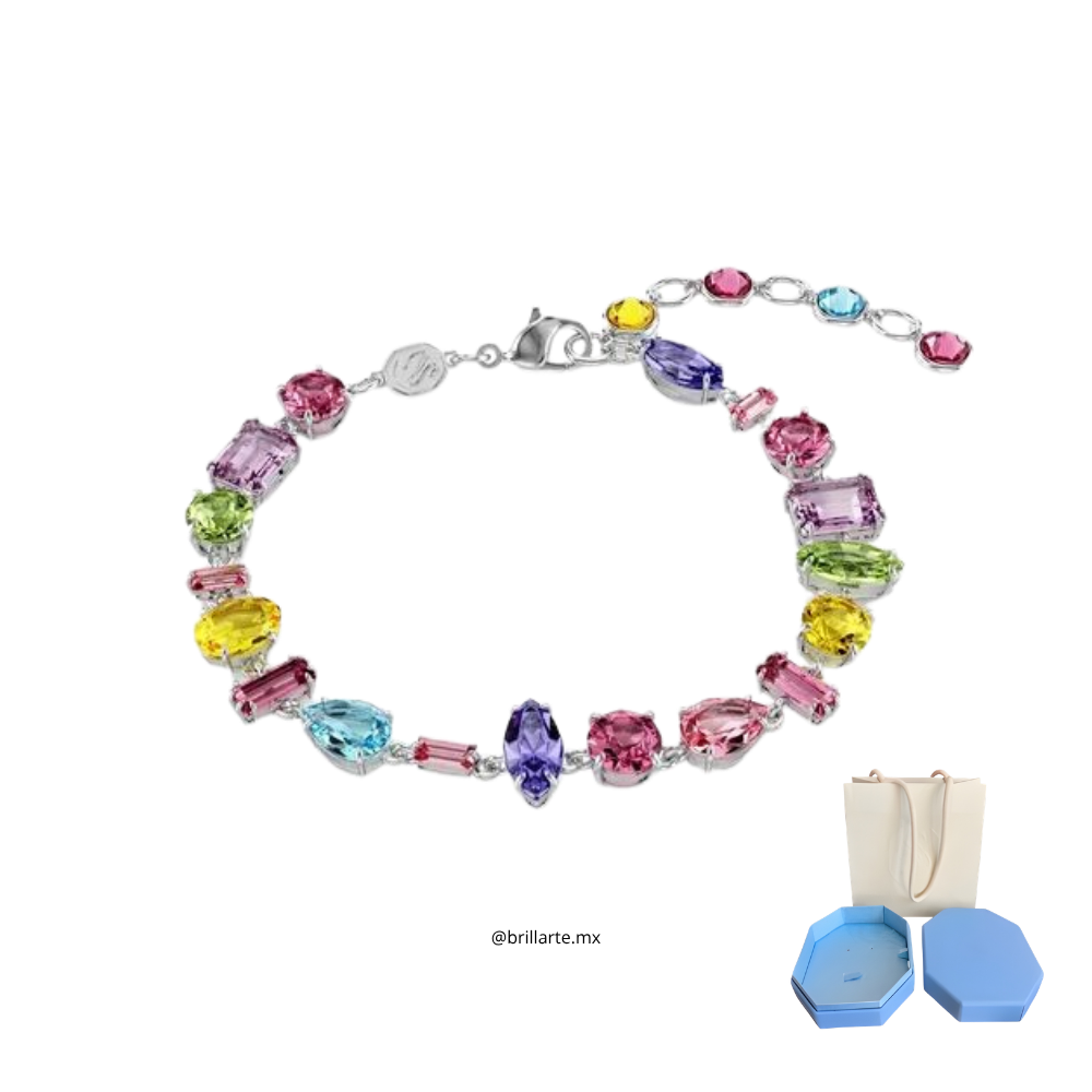 Pulsera Swarovski perlas de colores