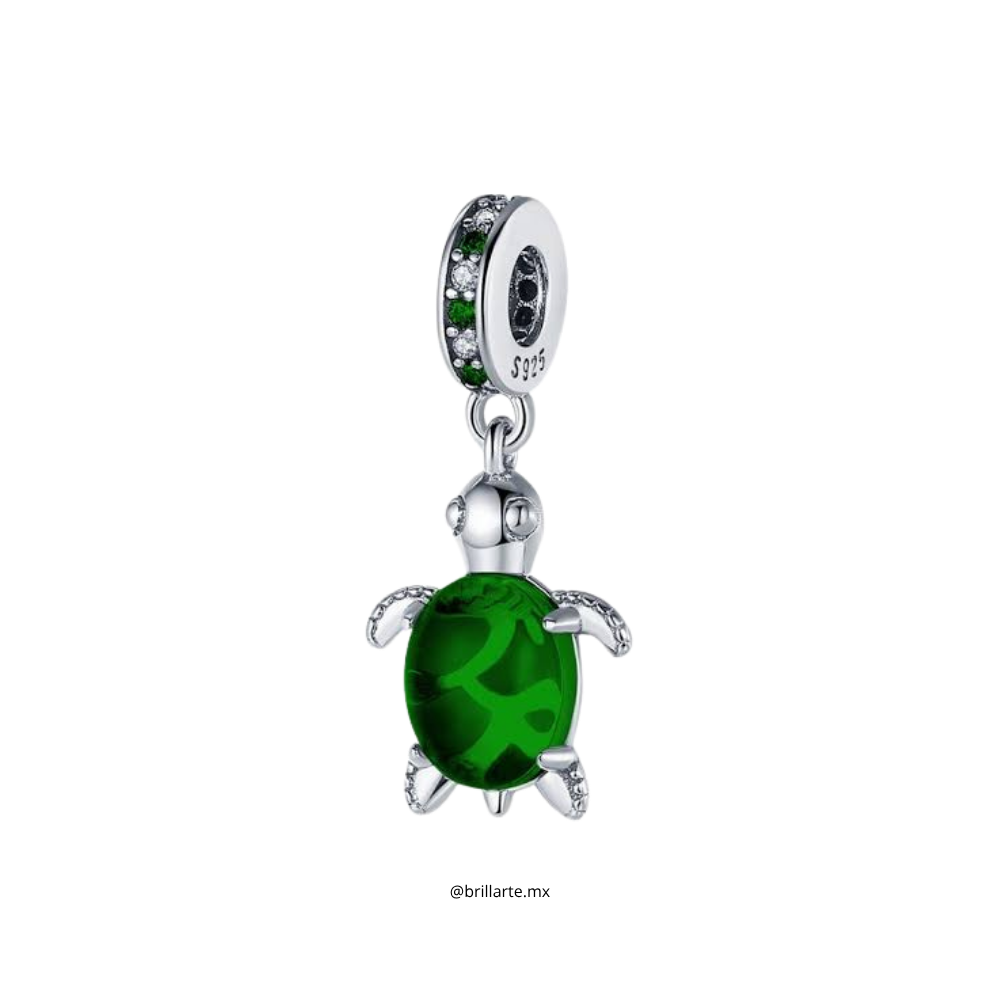 Charm tortuga verde
