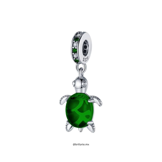 Charm tortuga verde