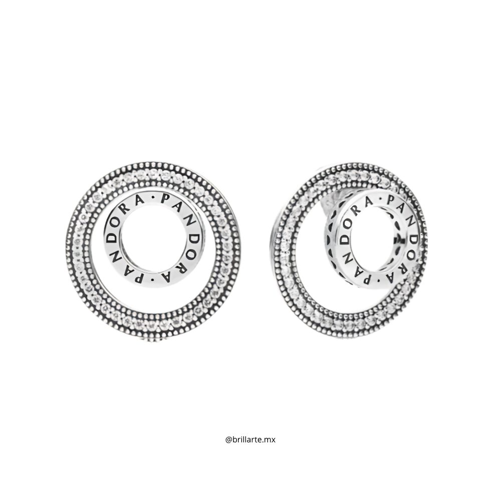 Aretes forever con logo