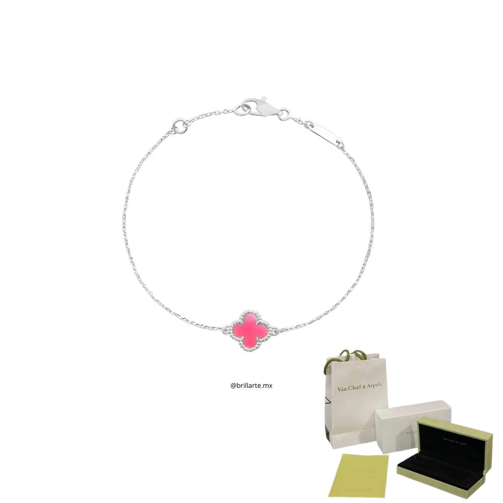 Pulsera Alhambra de trébol rosa
