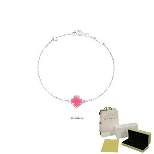 Pulsera Alhambra de trébol rosa