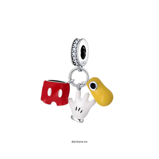 Charm triple Mickey Mouse