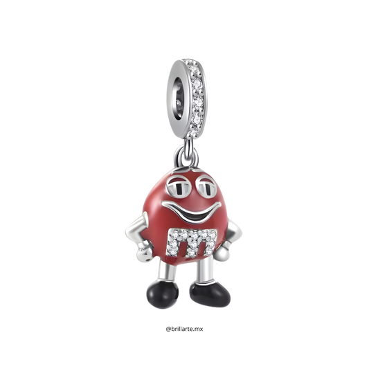 Charm m&m rojo